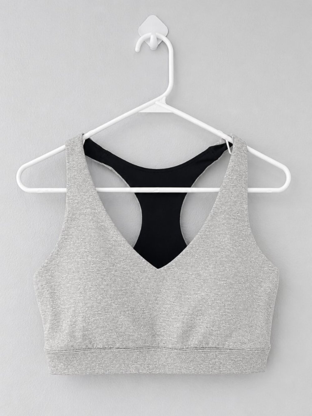 TEK GEAR Gray Racerback Sports Bra XL | Comfy Athletic Essential